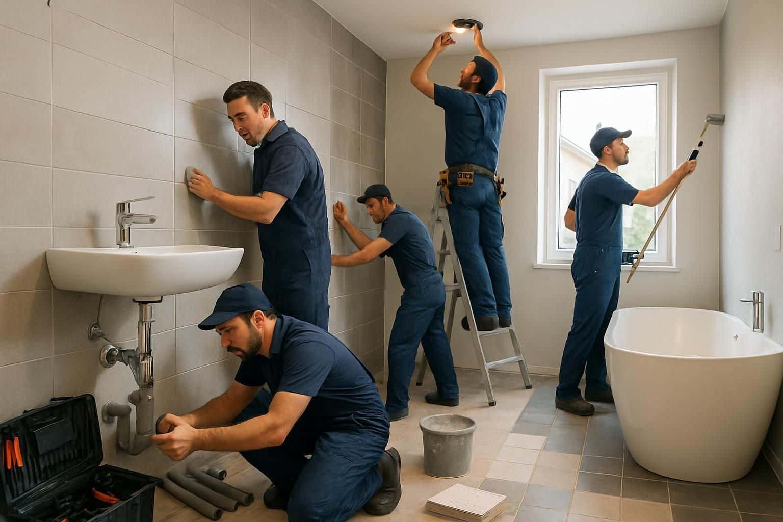 Découvrez quel artisan choisir pour chaque étape de la rénovation de votre salle de bain afin d'assurer un résultat professionnel et durable.
