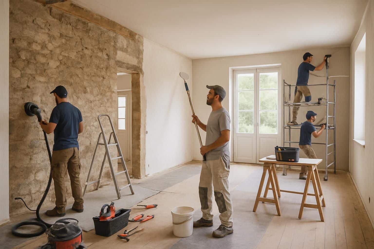 Trouvez un artisan qualifié pour la rénovation intérieure de votre maison. Transformez votre espace avec des professionnels experts en travaux sur mesure.